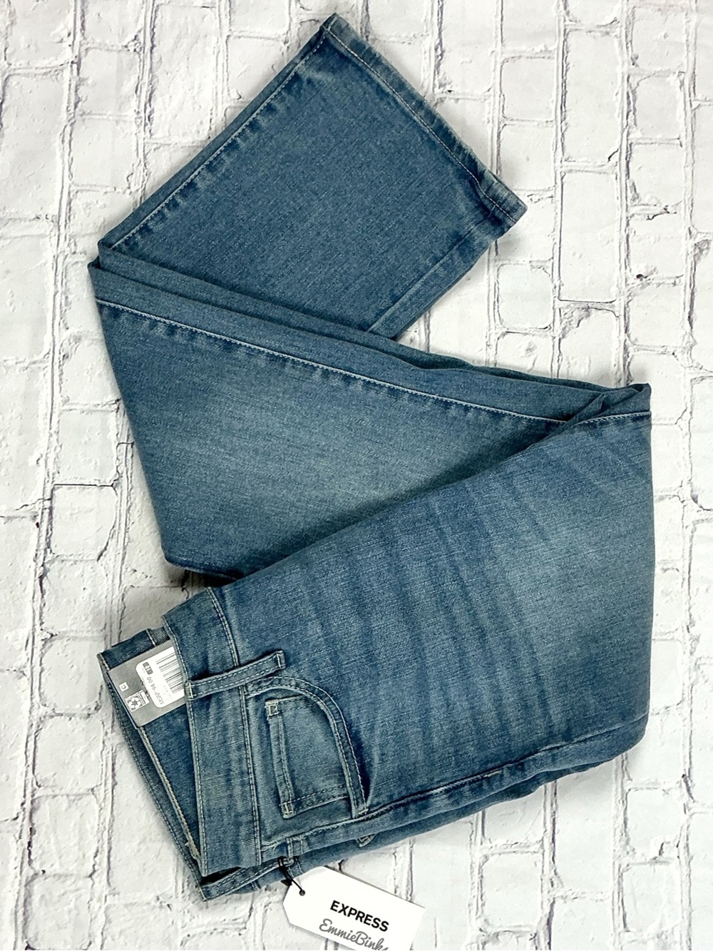 NWT Express Bootcut Denim Blue Jeans